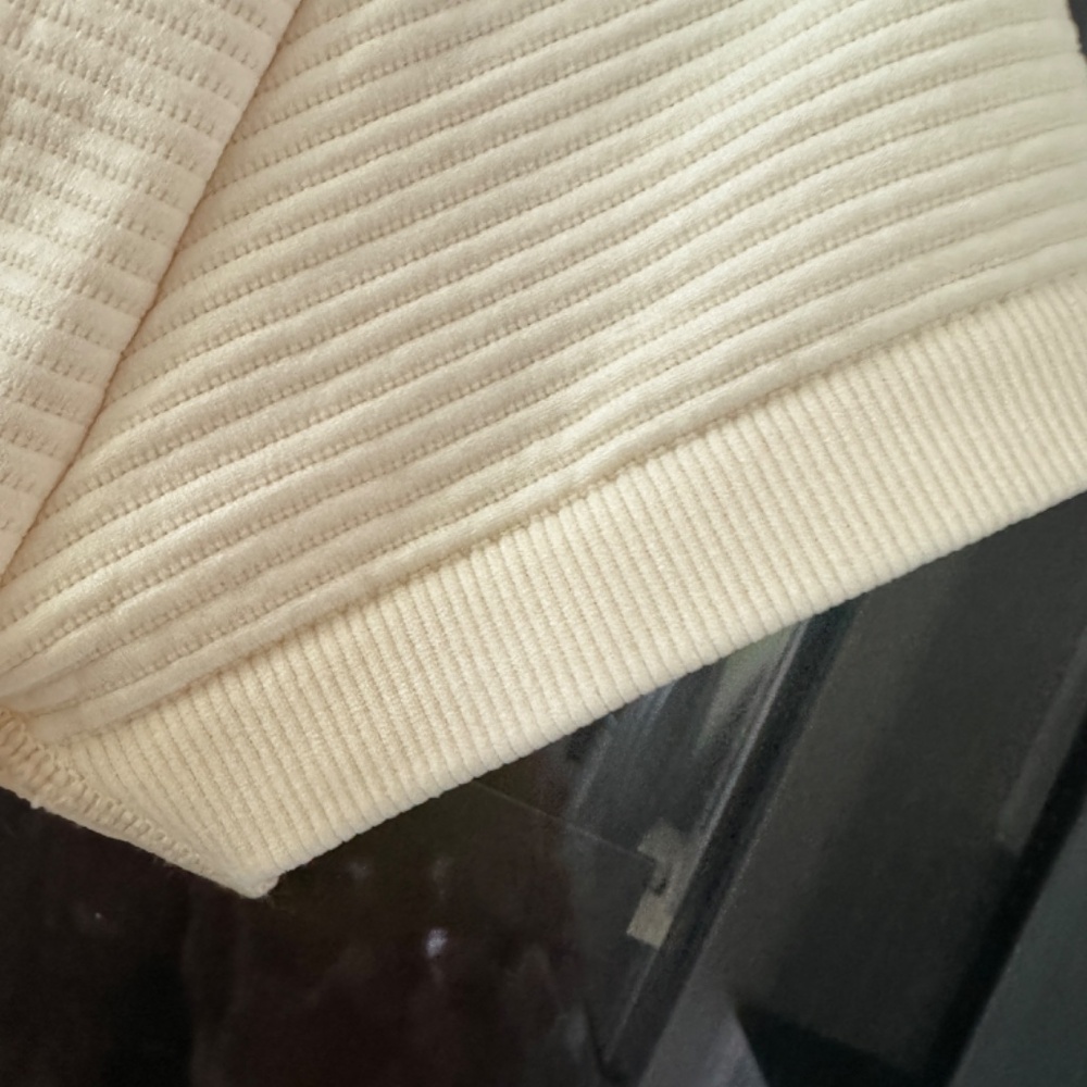 Aerie - Cream Stretch Crop Top, XS, - Picture 6 of 6